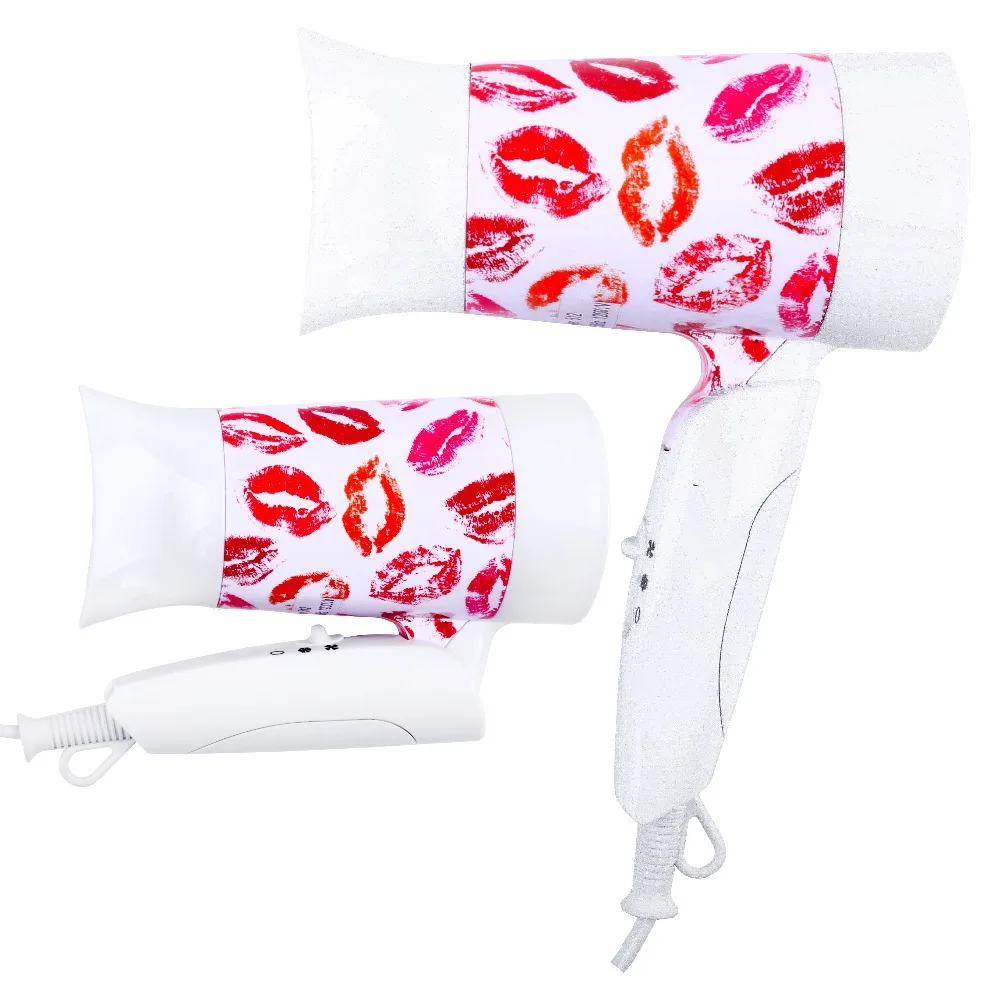 Новый 2016 Европейской Моды Печати 1200 Вт Путешествия Бытовой Электрический Фен С