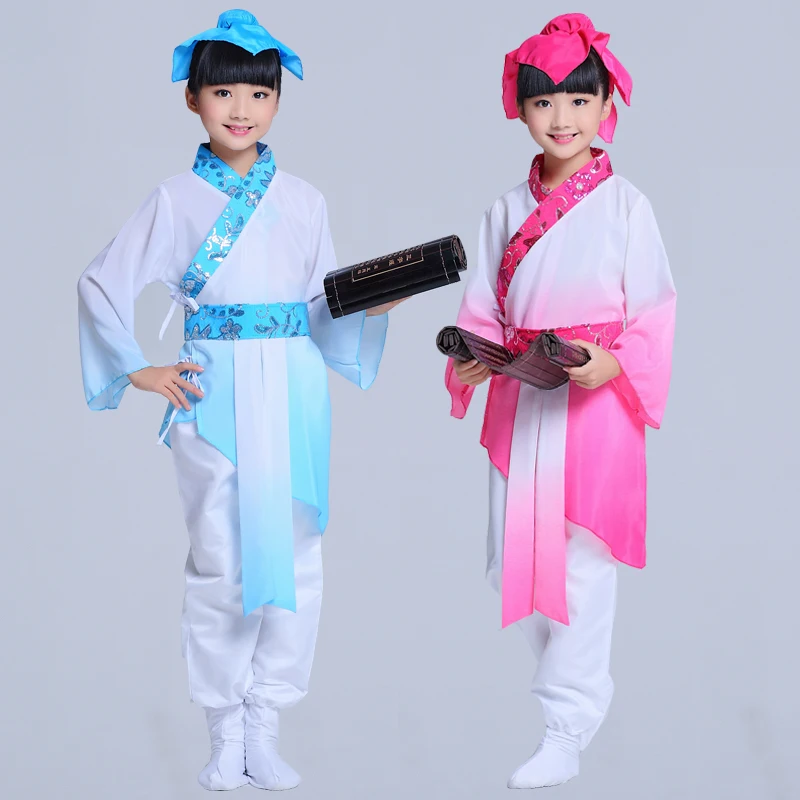 Детские костюмы ханьфу государственные детская одежда для выступлений на сцене
