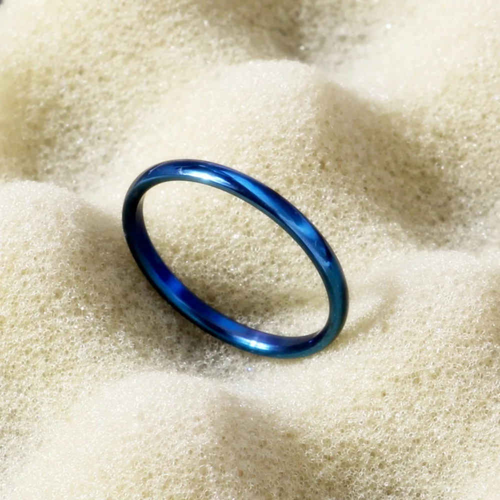 MOREDEAR 2 мм титановые синие кольца для женщин набор женских колец|rings for women|ring forrings
