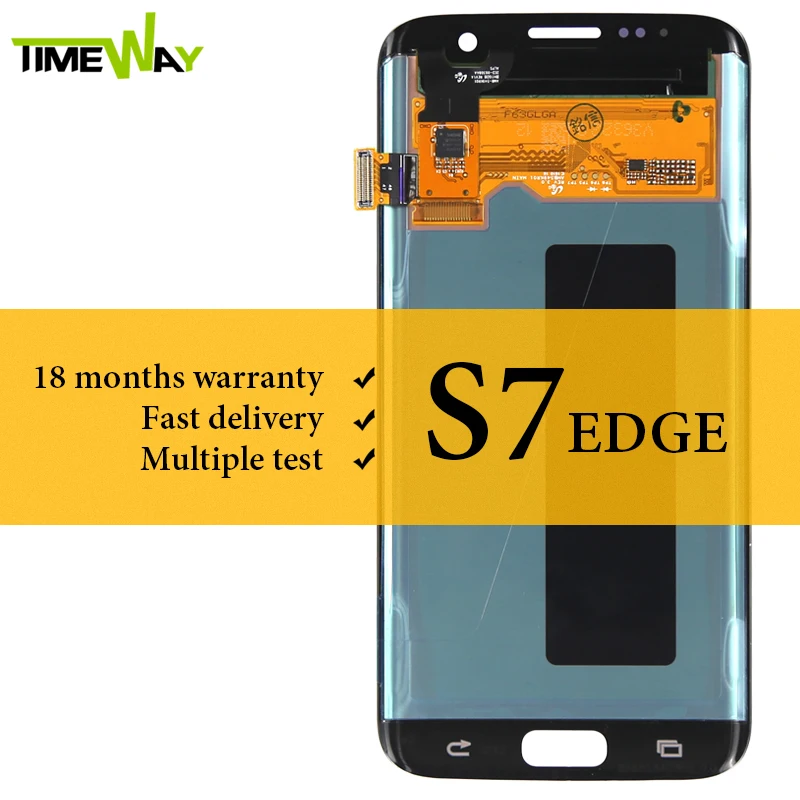 Протестировано для samsung S7 Edge ЖК-дисплей с сенсорным экраном в сборе Super AMOLED для samsung G935 G935F G935A ЖК-экран