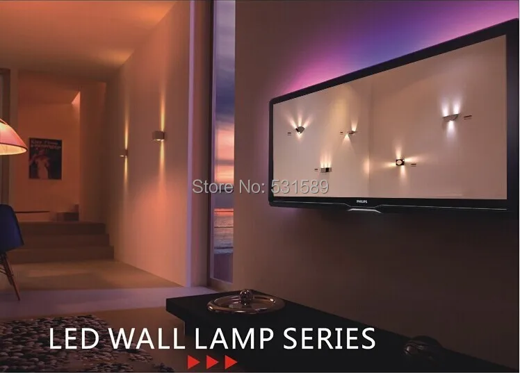 Оптовая продажа 10 шт./лот Бесплатная доставка 2 Вт светодиодные Настенные