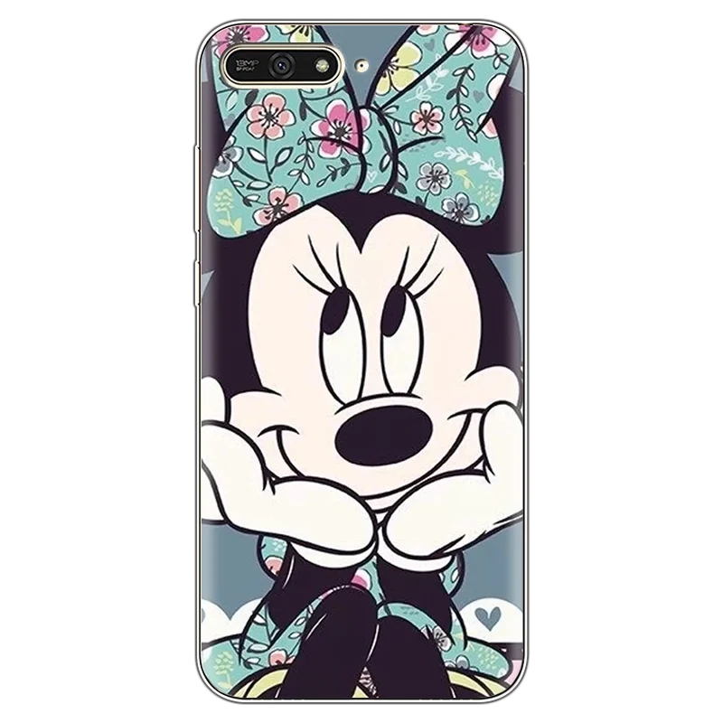 Милый Забавный мультяшный чехол для Coque huawei Y6 чехол прозрачный защитный для huawei Honor 7A 5,7 дюймов чехол для телефона задняя крышка