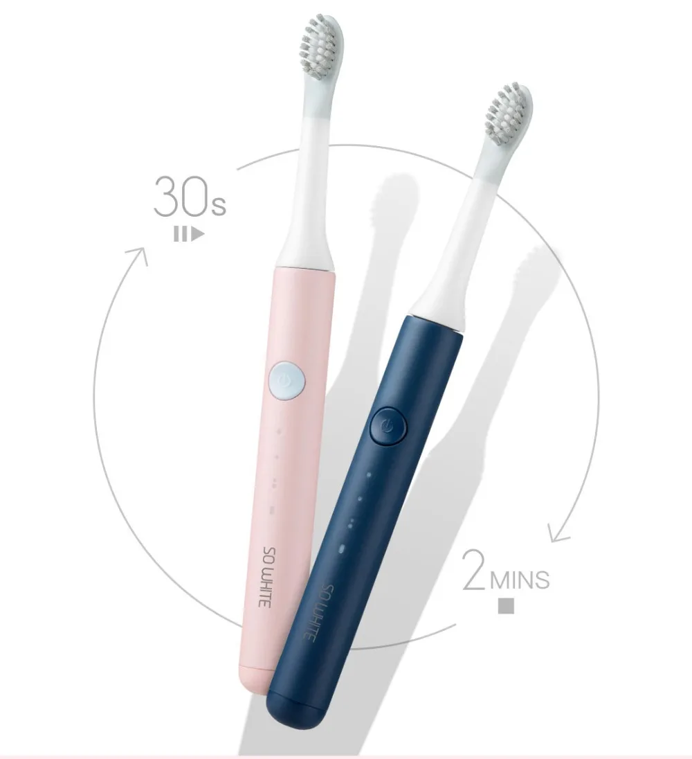 Xiaomi Mijia SO WHITE Sonic электрическая зубная щетка IPX7 Водонепроницаемая Глубокая очистка Индуктивная зарядка акустическая вибрационная Чистка