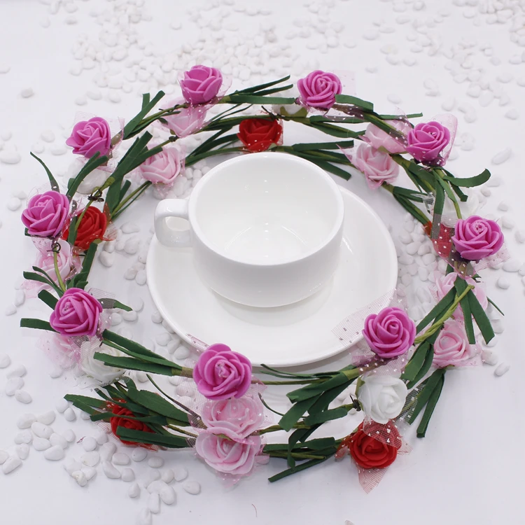 Искусственный венок 10 шт. цветы маленькие ягоды Ротанговые картинки для