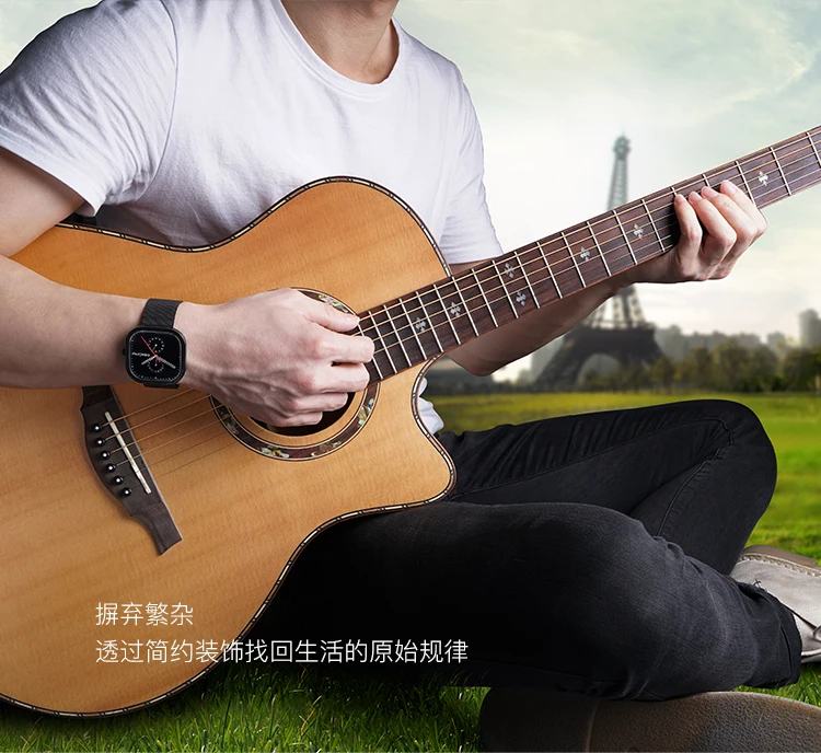 Xiaomi CIGA дизайн P серия ДИЗАЙН простые кварцевые часы квадратные часы модные мужские часы водонепроницаемые мульти-циферблат дизайн 5 указатель