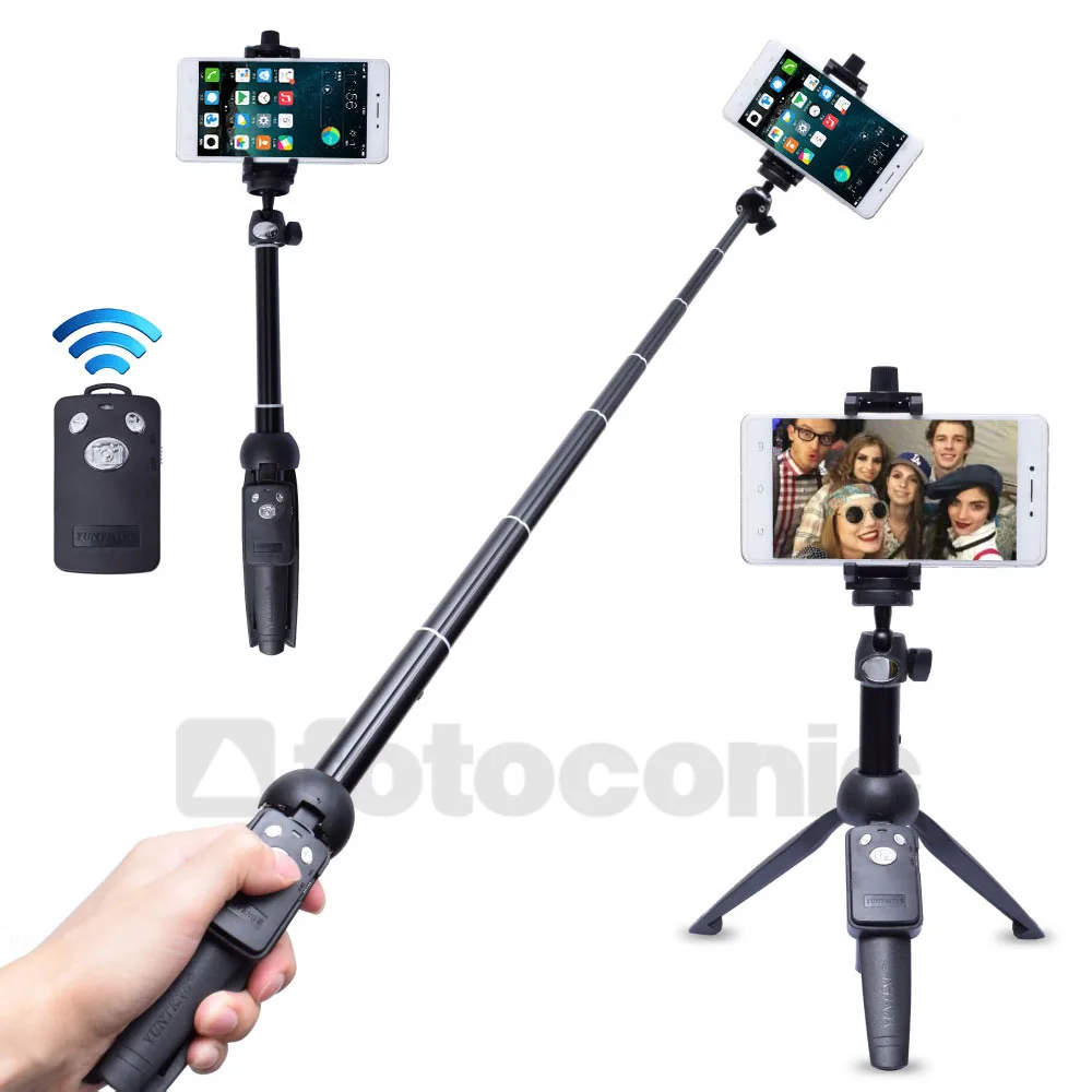Fotoconic YT 9928 беспроводной Bluetooth Выдвижная селфи палка для камеры телефона мини