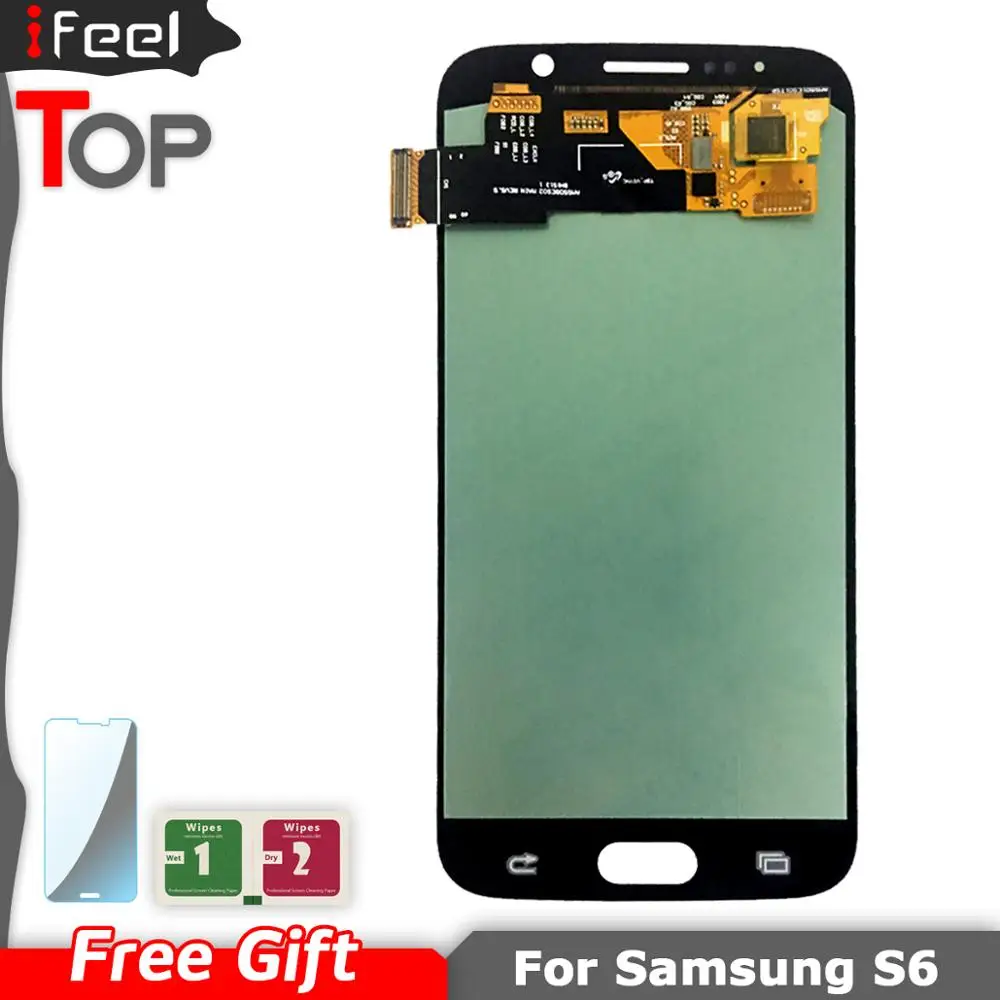 ЖК-дисплей с сенсорным экраном и дигитайзером Super Amoled для SAMSUNG Galaxy S6 G920 G920F |