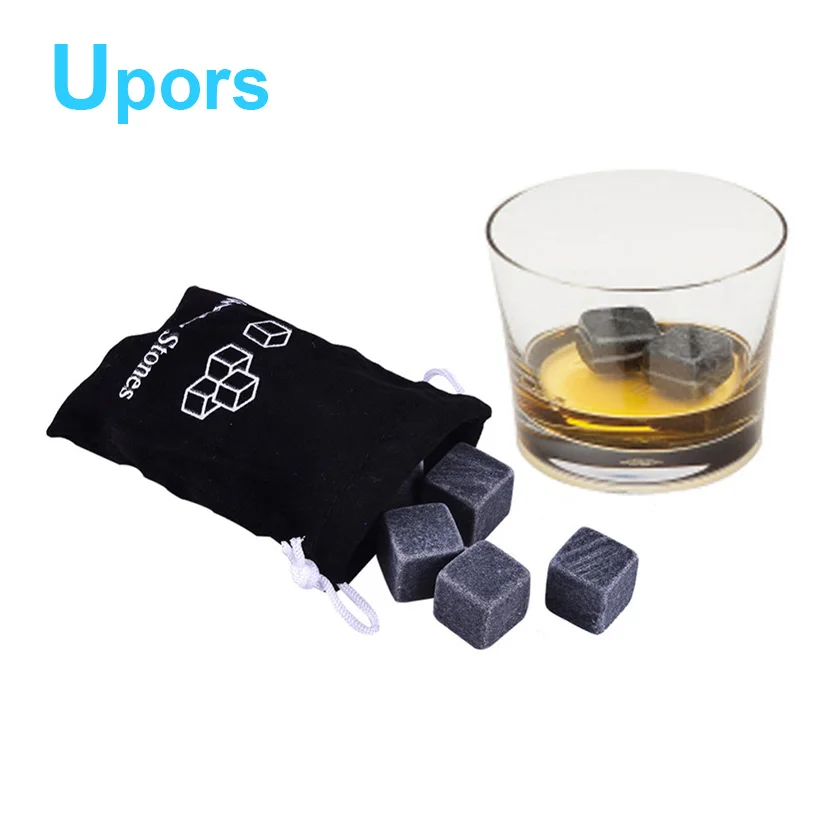 4 компл./лот 9 шт./компл. 100% натуральные камни для виски кубик льда камень подарок