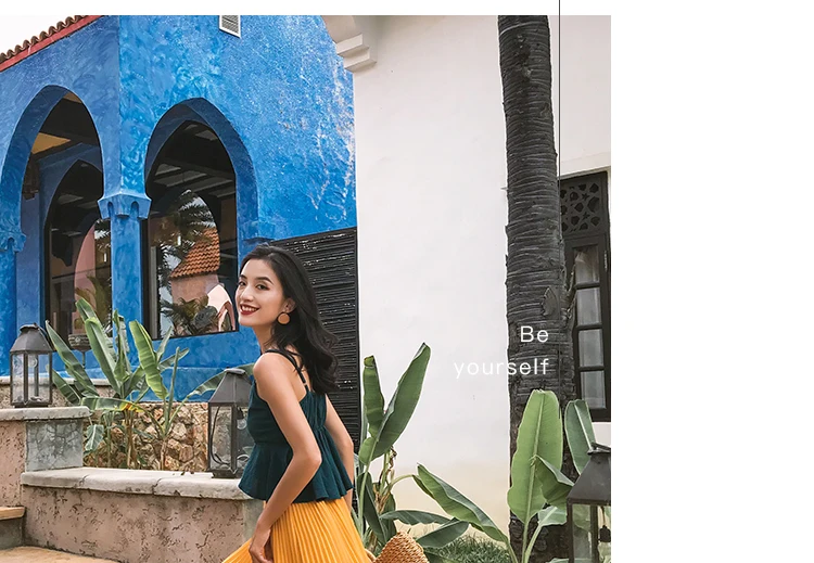 Summer Long Skirts Womens High Waist Vintage Boho Pleated Skirts Solid Color Chiffon Beach Maxi Skirt For Women Saia Faldas