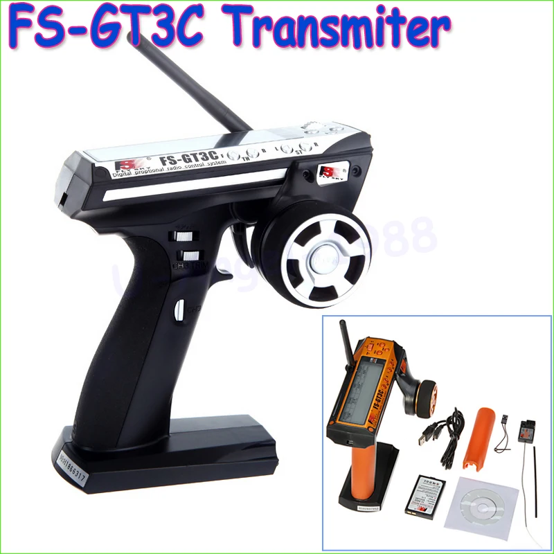 Flysky FS gt3c GT3C 2.4 г 3ch пистолет контроллер приемник передатчик TX Батарея USB кабель для
