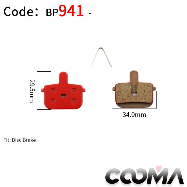 941----- 4 пары велосипедных тормозных колодок для SHIMANO, AVID, SRAM, Fomula, Hayes, Magura и других гидравлических дисковых тормозов, черный класс - Цвет: 941-----