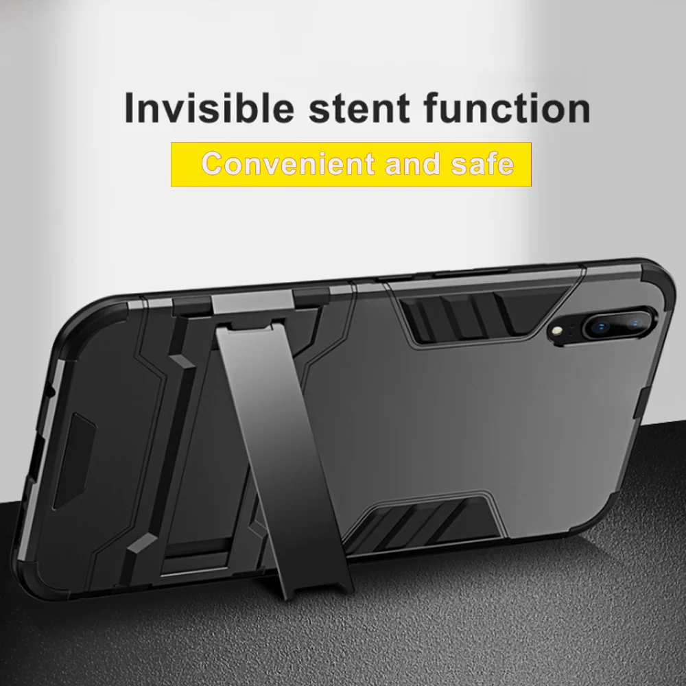Armor Case For Huawei P20 Smart PRo Robot Silicone Rubber Back Phone Cover |