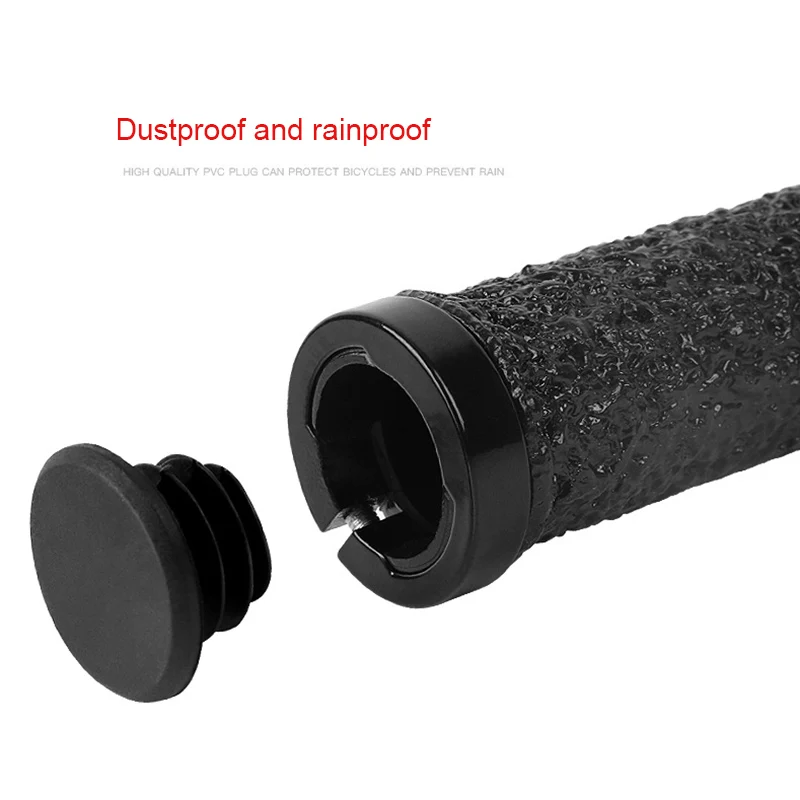 1 пара ручек для руля велосипеда Нескользящая силиконовая рукоятка с алюминиевым