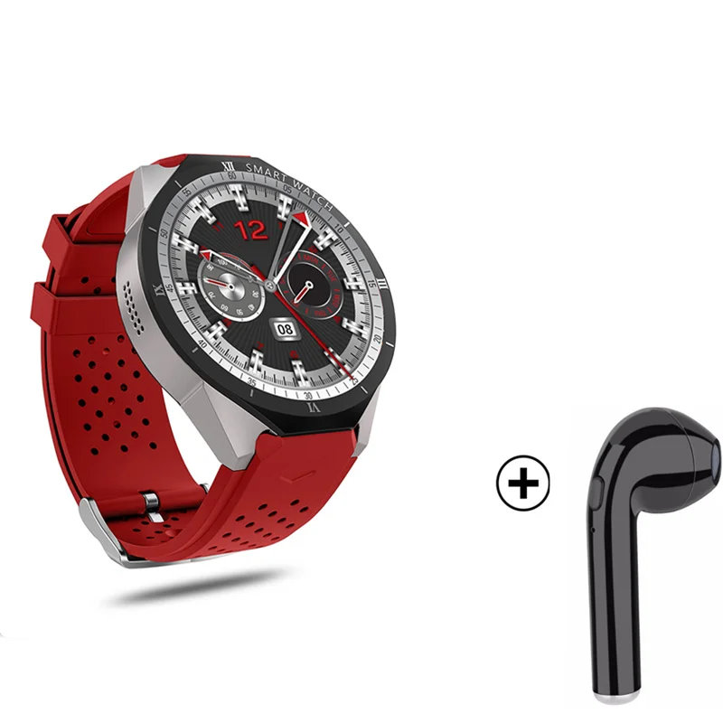 Мужские умные часы для huawei watch 2 MTK6580 1 ГБ/ОЗУ 16 Гб/ПЗУ Android 7,0 для ios android samsung часы русские часы - Цвет: red with earphone