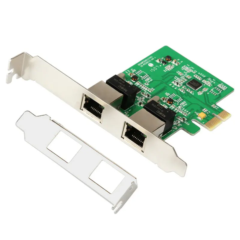 PCIE PCI Express двойной гигабитный Ethernet контроллер карты rtl8111 чипы с низкопрофильным