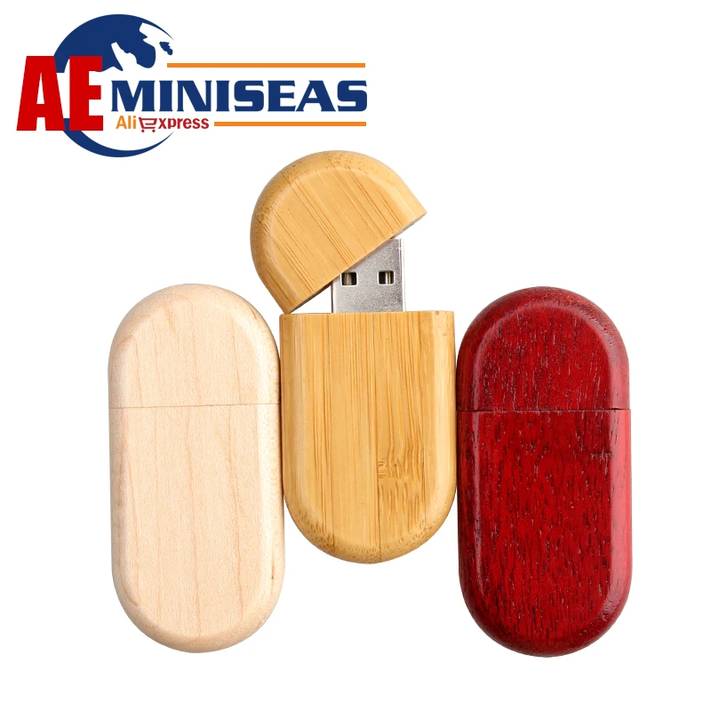 2016 Miniseas Usb Flash Drive Реальная Емкость Древесины Бамбука 4 ГБ 8 16 32 64 Ручка Привода