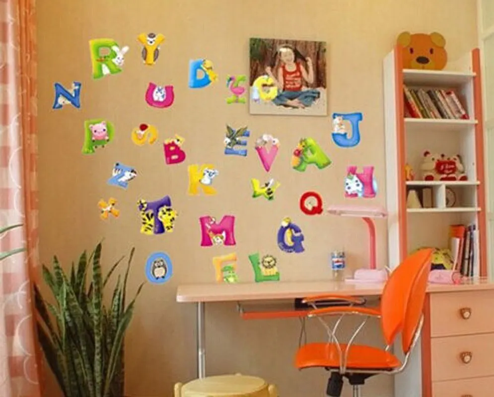 Новое поступление полезно 1 комплект красочные буквы алфавита DIY декоративные