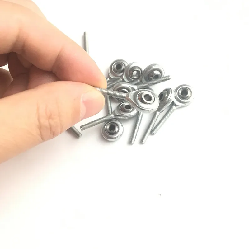

2pcs/lot M3 M4 Fisheye Bearings 3D Printers Parts Rod Ends Joint Thread Aluminum SI4T/K SI3T/K Fish Eye Part Fisheyes Accessory