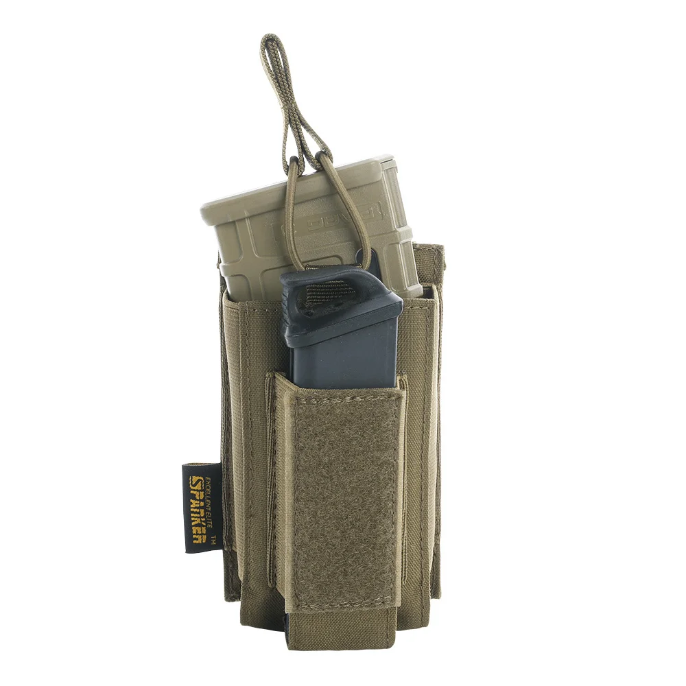 Отличная Элитная тактическая сумка-бизань Molle с зажимом, сумка для охотничьих журналов, военная Пейнтбольная игра AK M4, аксессуары для пистолета с зажимом - Цвет: COB