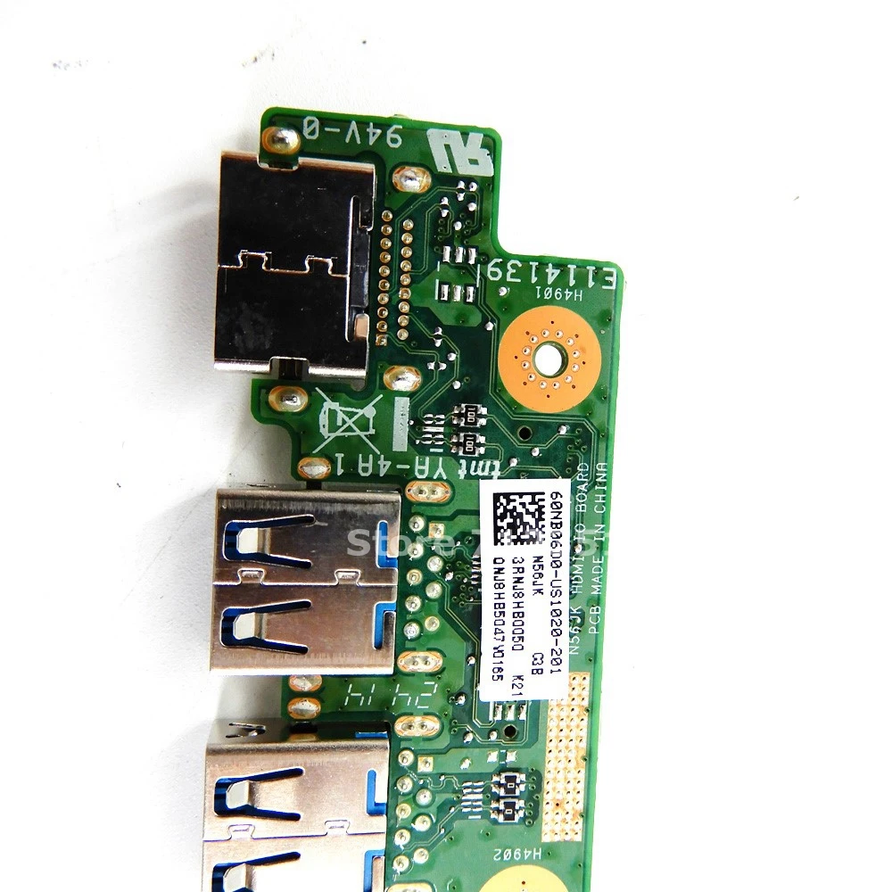 N56JK HDMI IO плата для ASUS N56J N56JN N56JR ноутбук аудио USB Плата интерфейса 100% протестирована