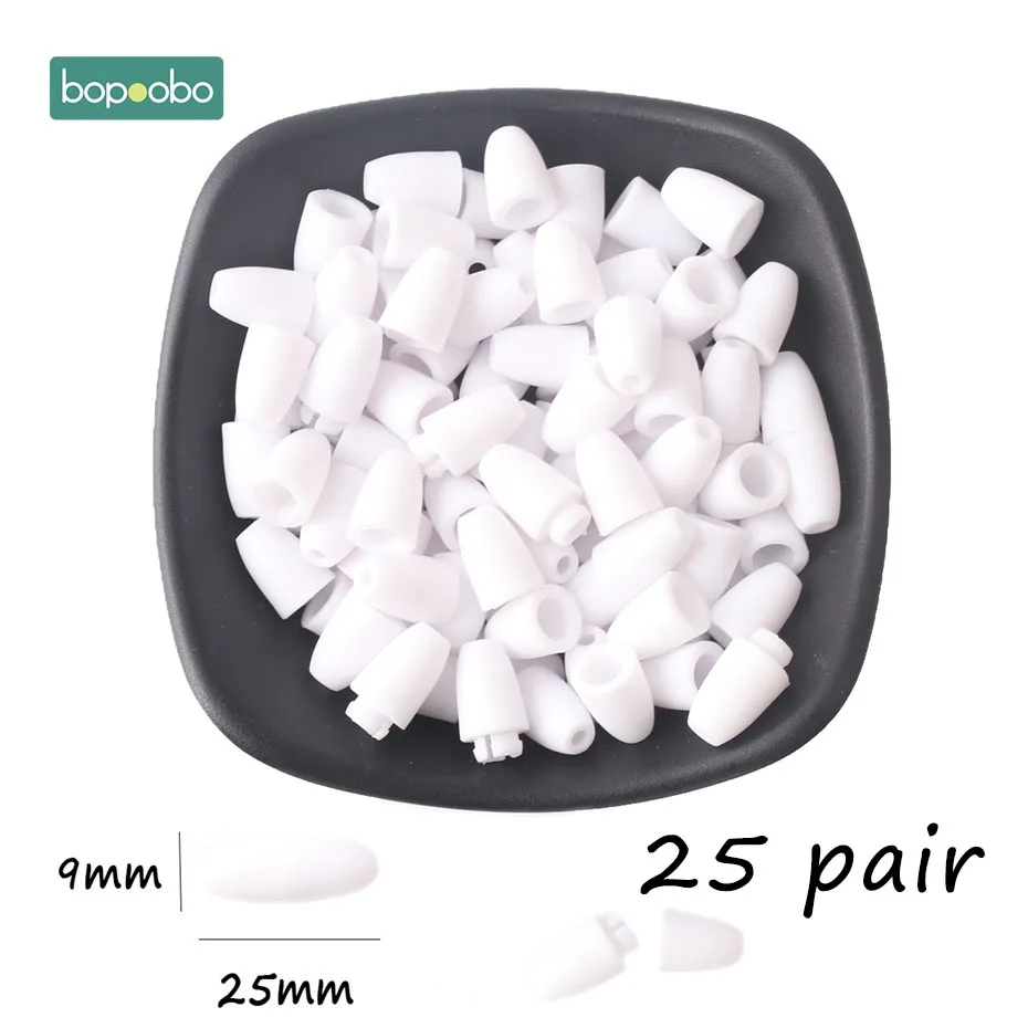 White Clasps Bopobo 25 шт. Детские Прорезыватели DIY аксессуары ожерелья браслет ювелирные изделия безопасности DIY ремесла Пластиковые Отрывные застежки прорезывание зубов - Цвет: White Clasps