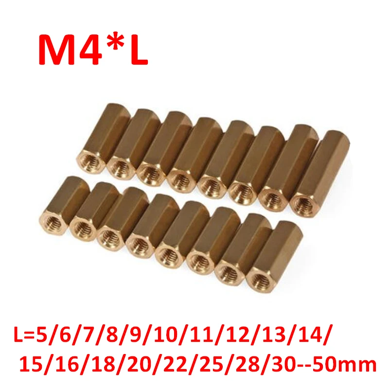 M4 Шестигранная гайка латунная Проставка m4 женские шестигранные проставки