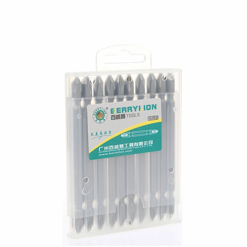 Отвертка Philips bits PH2 10 шт. 1/4 ''/6 35 мм магнитная длина 65/100 S2 легированная сталь