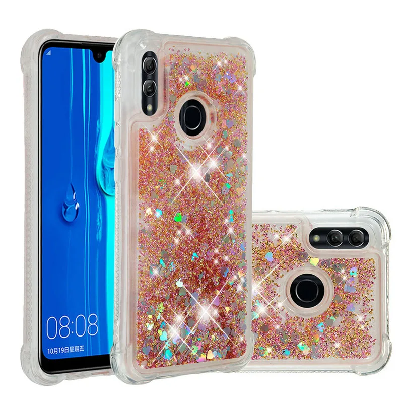 Для huawei Honor 10 Lite блеск Чехол P Smart Милая блестящая крышка HRY-LX1 POT-LX1 POT-LX1RU Мягкий ТПУ бампер чехол s HRY горшок LX1