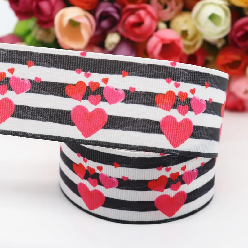 10 ярдов цветы/торт напечатанные Grosgrain ленты 1," 38 мм пробки для бутылок DIY ремесла аксессуары ручной работы M19060102 - Цвет: 6