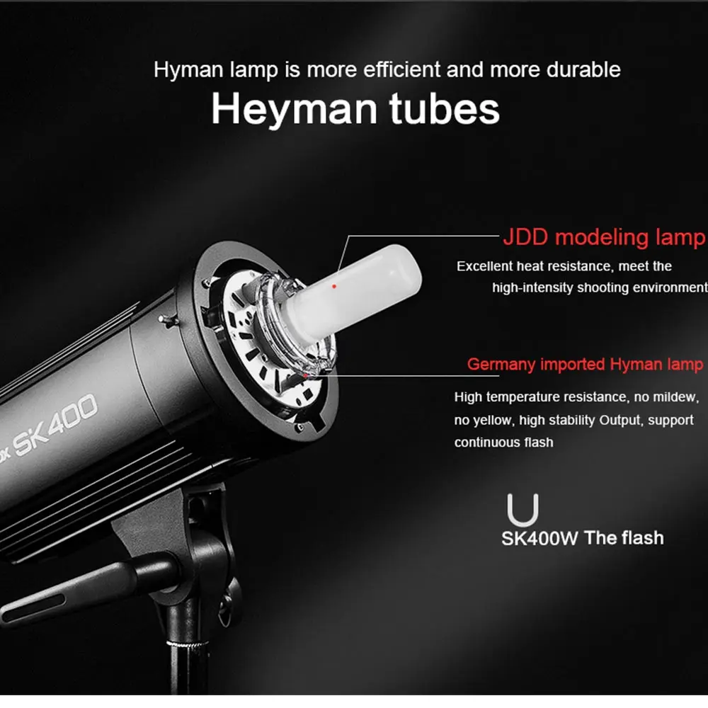 Новый SK400II 110 V 220 Professional Studio Стандартный наборы SK серии мощность 5600 К к Max 400WS GN65