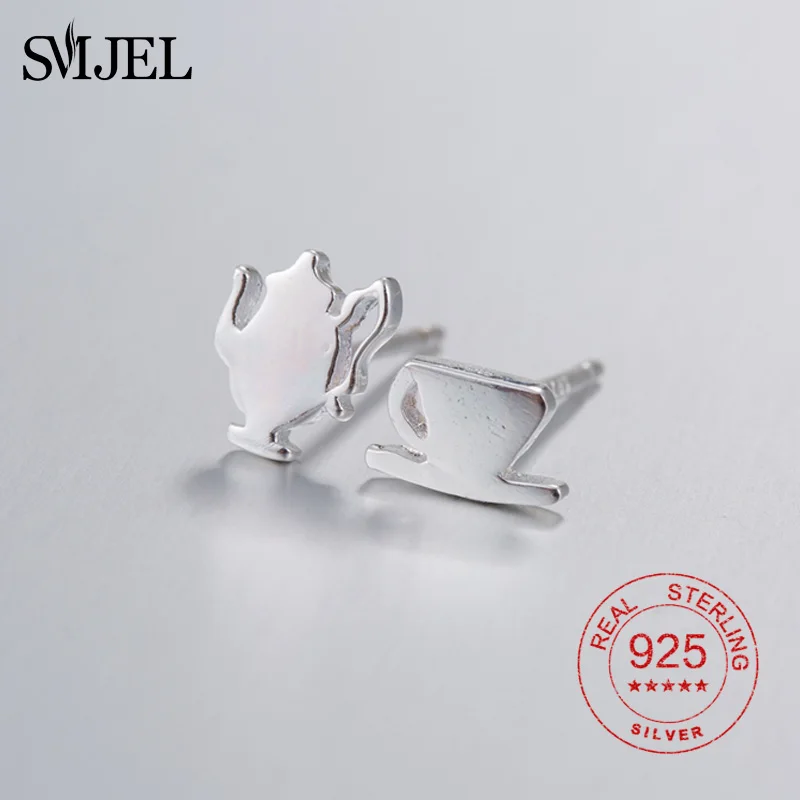 Женские винтажные серьги гвоздики SMJEL подарочные миниатюрные из стерлингового