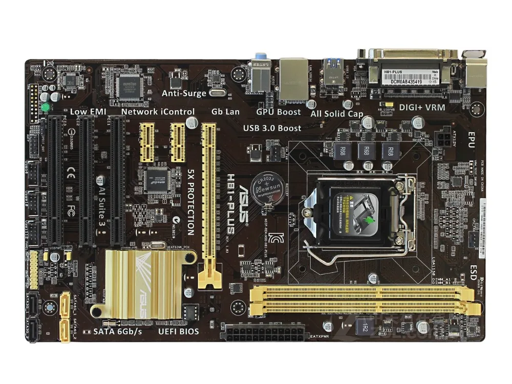 Asus H81-PLUS настольная материнская плата DDR3 Socket LGA 1150 i7 i5 i3 H81 | Компьютеры и офис