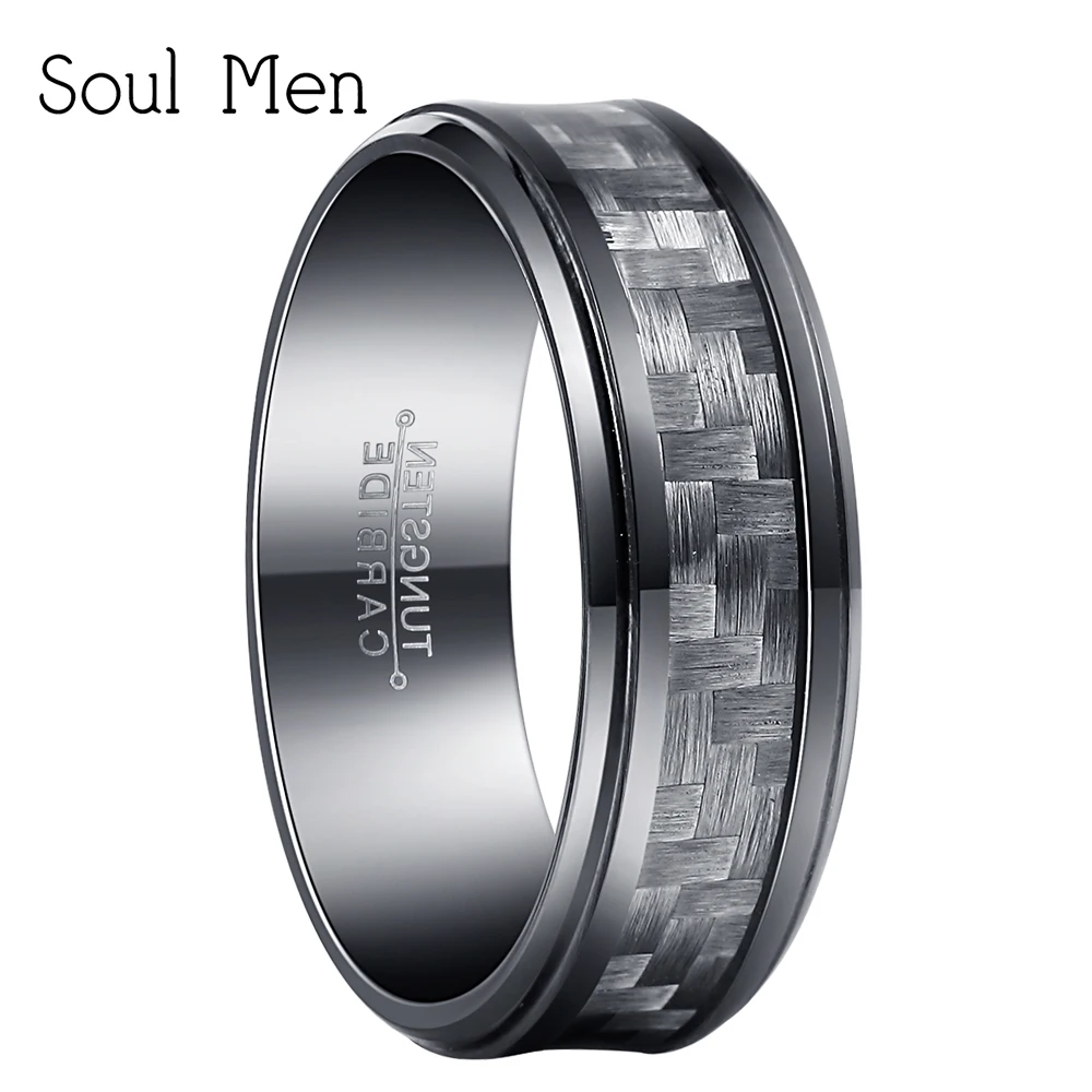 Кольцо обручальное из углеродного волокна для мальчиков и девочек удобное