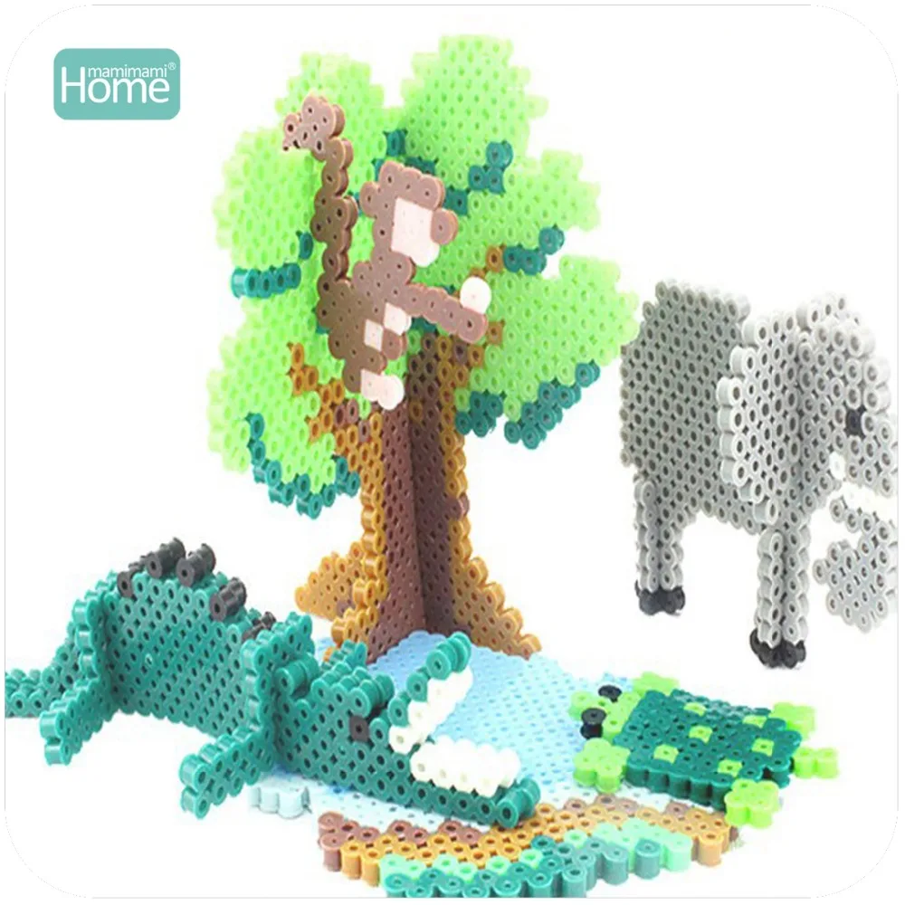MamimamiHome 36 цветов Perler бусины 10000 шт Гладильные бусины 5 мм Хама бусины предохранитель(2 шаблон+ 5 бумага+ 2 пинцета) головоломка Diy Рисование Игрушка