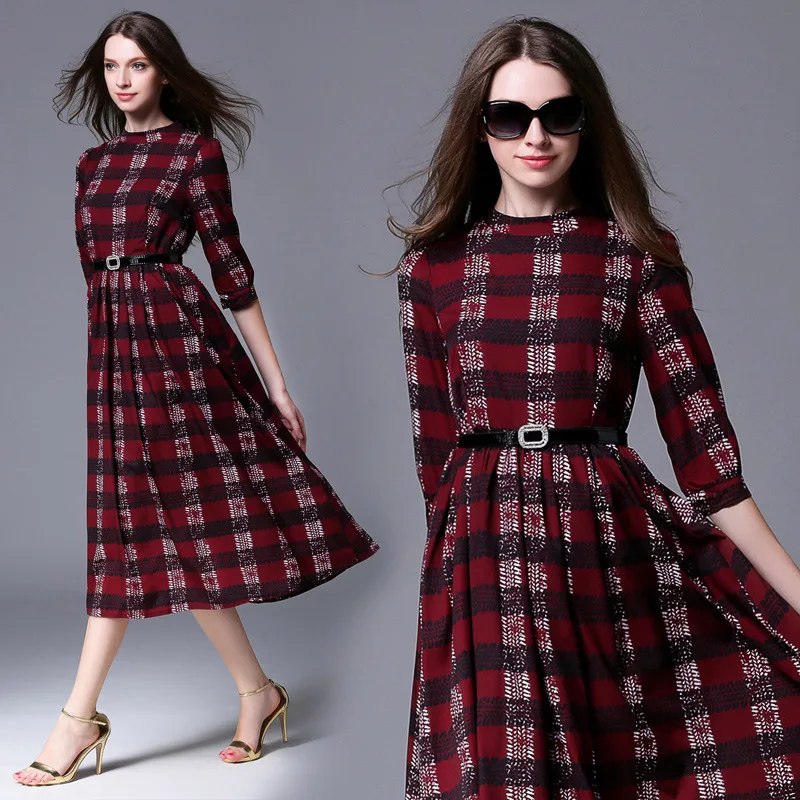 Женщины Летнее Платье плюс размер одежды с коротким рукавом печати цельный dressesS