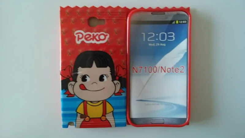 Новый стильный модный Мягкий ТПУ чехол накладка на заднюю панель для Samsung Galaxy Note 2