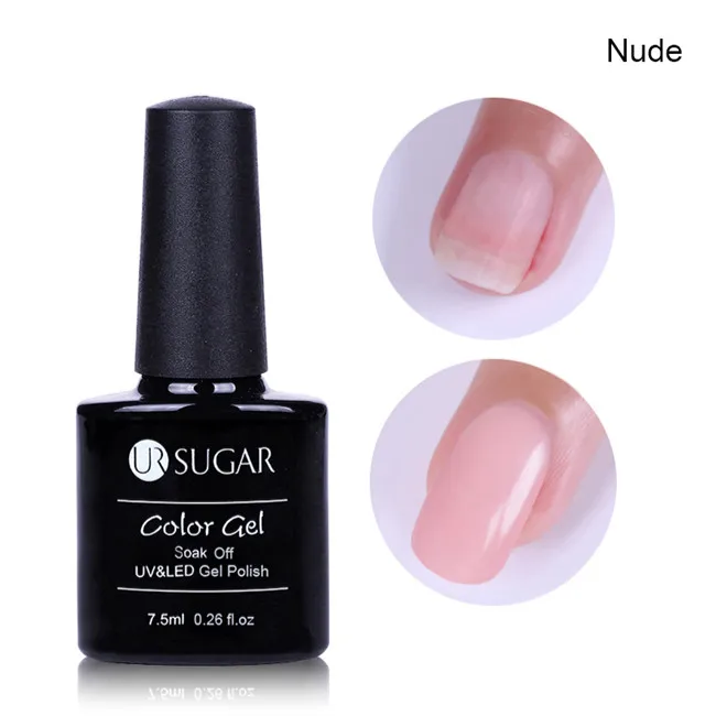Nude Ur Sugar 7,5 мл поливинилхлоридный акриловый гель для ногтей с кристаллами, УФ светодиодный Гель-лак для наращивания - Цвет: Nude