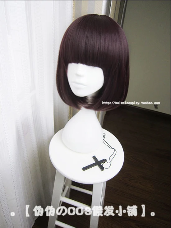 Anime Bungo Stray Dogs Akiko Yosano Wig Short Bob Brown Synthetic Hair Heat Resistent Cosplay Wigs + Cap |