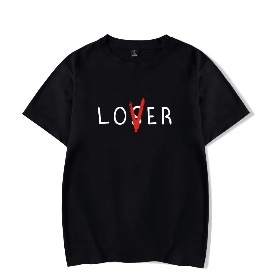 Летние футболки с короткими рукавами для фитнеса принтом Pennywise Loser Club Lover