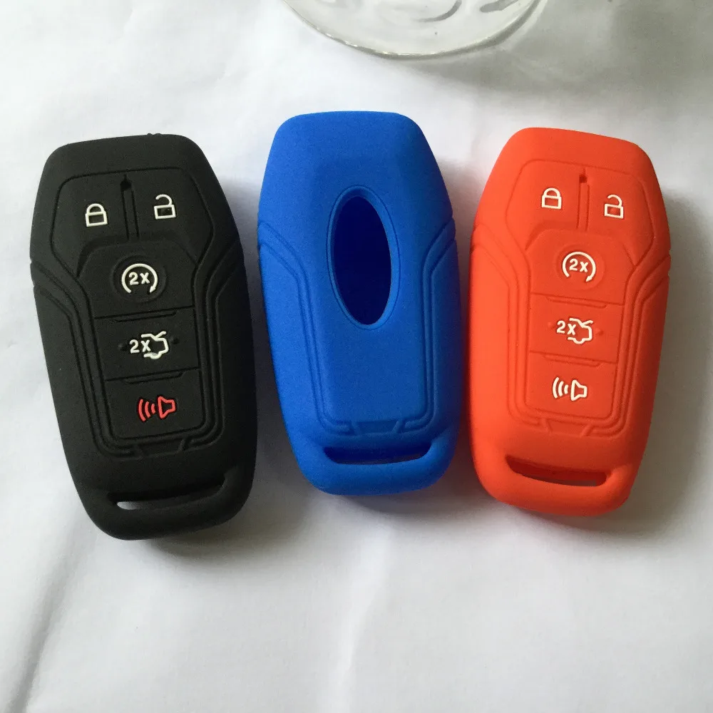 Чехол для дистанционного ключа 5 кнопок силиконовый чехол Ford Edge Fusion Mustang F 450 FOB