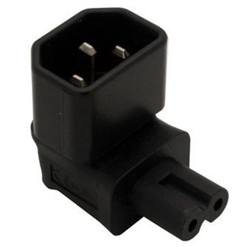 AAAE Top IEC 320 C14 to C7 Right angle Power Adapter Black | Электроника