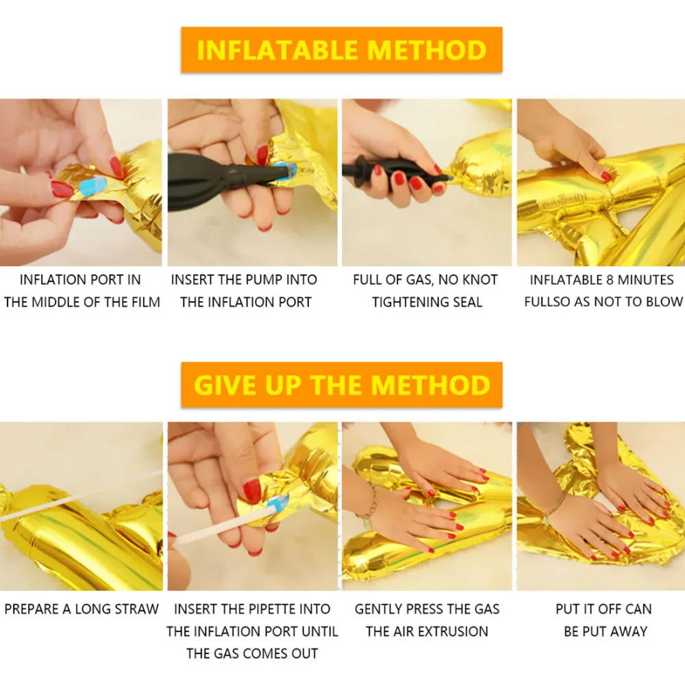 1 шт. 40 дюймов розовое золото серебро алюминий фольга цифры шары 0 9 день рождения