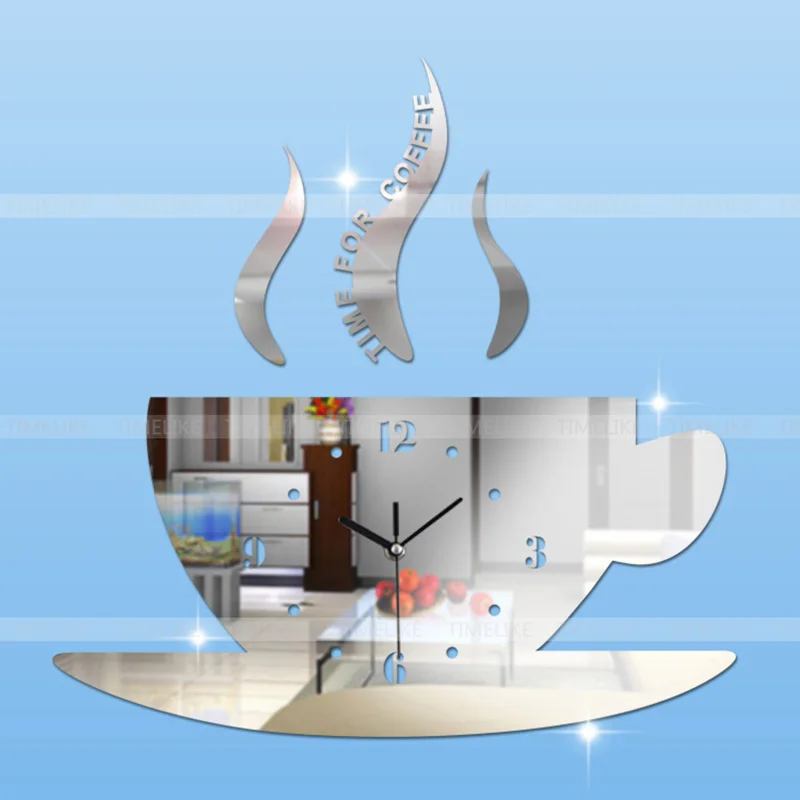 

Large Mirror Wall Clocks Stickers Home Decor 3D Wall Clock Modern Living Room Decoration Quartz Clocks Wall Home Decor Z099