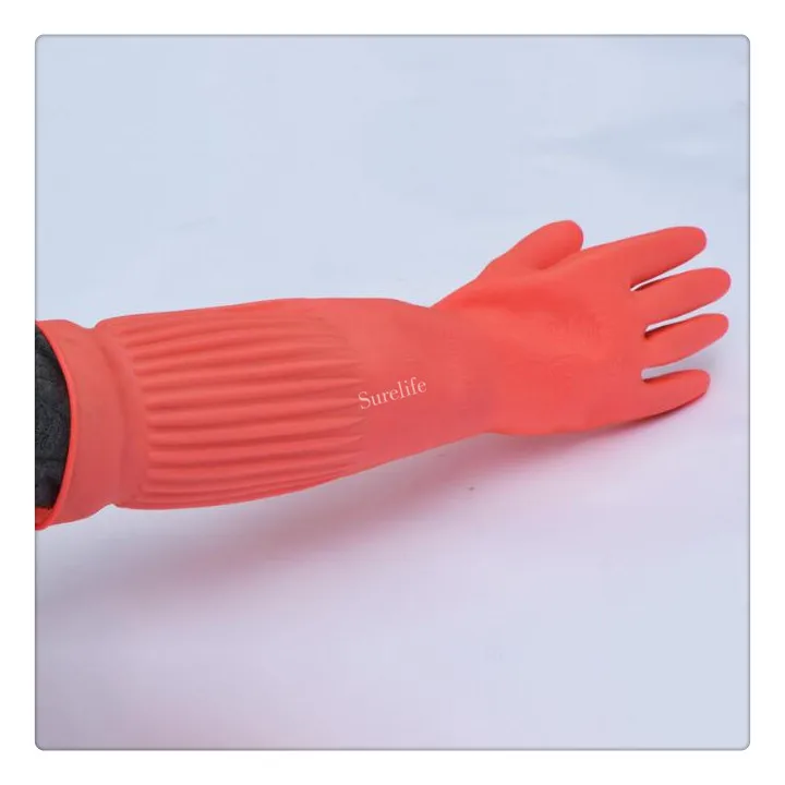 45/55 см удлиненные ультра длинные водонепроницаемые резиновые перчатки миска