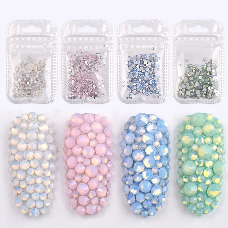 350 шт. искусственные драгоценные камни разные размеры | Красота и здоровье