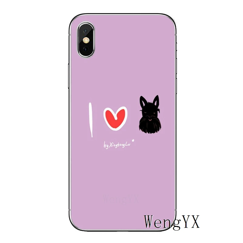 Модные шотландский терьер чехол для телефона для Apple iPhone 8 7 plus 6s 6 plus X XR XS Max SE 5S 5c 5 4S 4 ТПУ мягкий чехол телефона - Цвет: Terrier-A-10