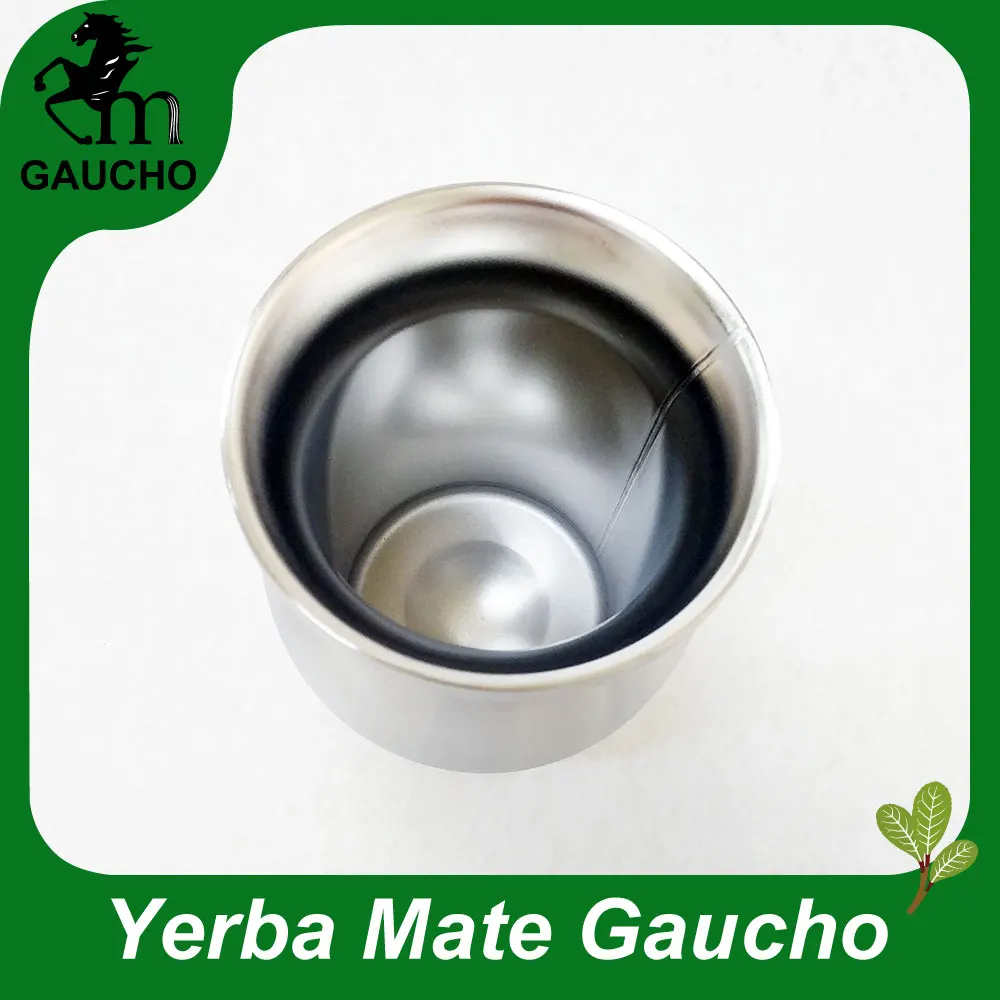 1 шт./лот наборы для заварки чая Yerba mate тыквы Calabash нержавеющая сталь с двойными стенками теплоизоляционные легко держать горячая Распродажа MT019-200