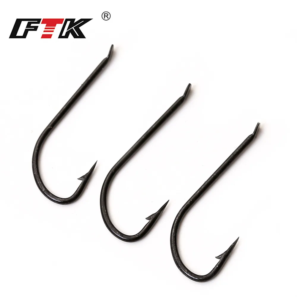 FTK 2515BL крючки с длинным хвостовиком 1#-17# крючки из Норвегии для ловли карпа Anzol рыболовные снасти
