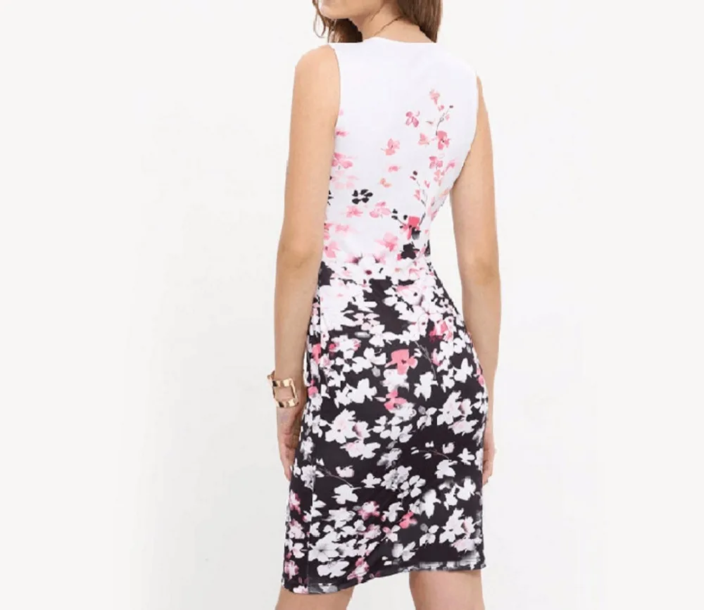 Starlist краткое Для женщин современные Fit Bodycon тонкий сексуальный Цветочный принт