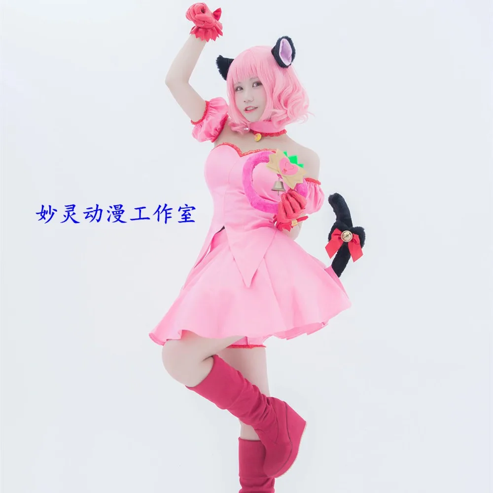 Косплей костюм Momomiya Mew Ichigo (трансформирование) из токио по индивидуальному